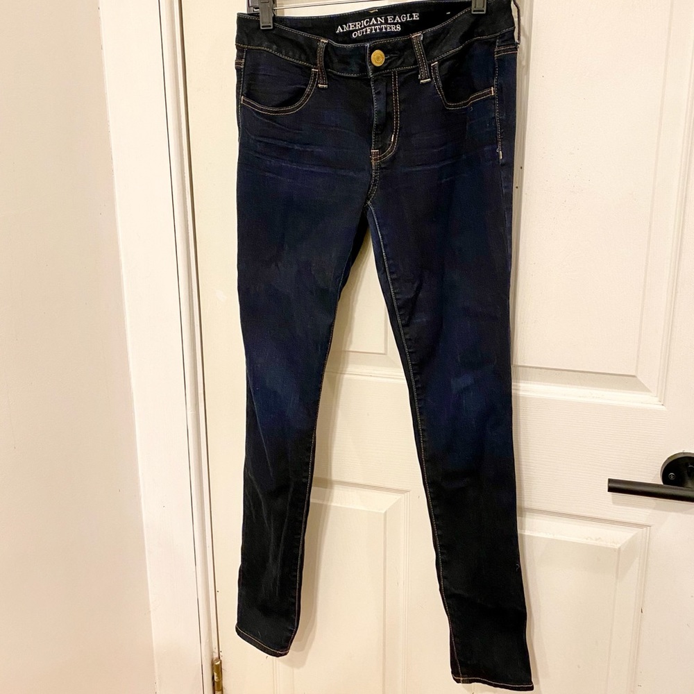 AEO Super Stretch Dark Wash Jegging